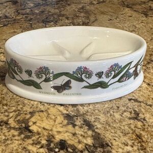 Portmeirion Oval Soap Dish with Butterfly Design.